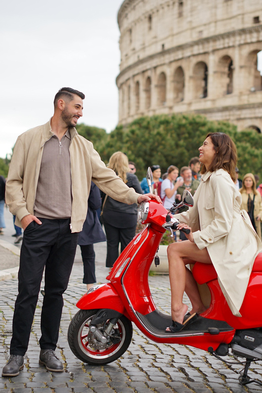 Rome Vespa Tour with Professional Photoshoot - Orange Garden View Stop: Where Rome Looks Big