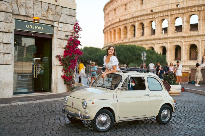 Rome Vintage Fiat 500 car Tour With Photographer - A Vintage Fiat 500 Changes How You See Rome