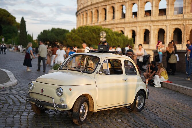 Rome Vintage Fiat 500 car Tour With Photographer - Stop 1: Giardino degli Aranci (Orange Garden) for Big Skyline Photos