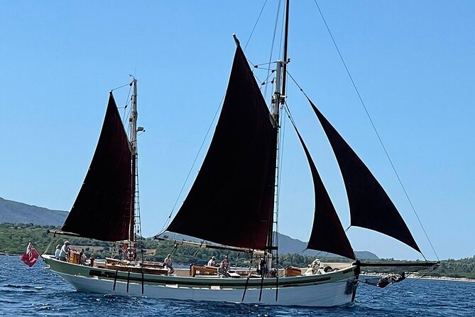 Sailing day trip on Tall Ship Andrea Jensen with Lunch and Wine - Coral Riviera scenery, plus Capo Caccia Vertical Cliffs