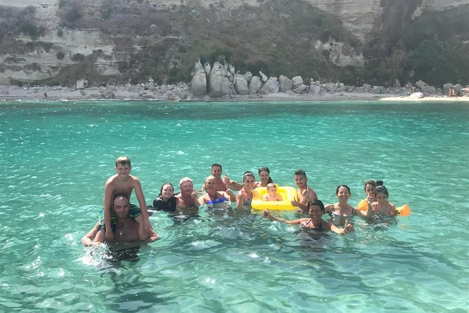 Shared snorkeling tour from Tropea to Capo Vaticano - Stop 1: Grotta dello Scheletro, where the scenery starts fast