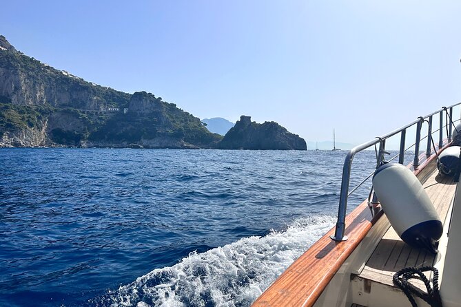 Small Group Amalfi Coast Boat Day Tour from Positano - La Gavitella lunch stop: the view is the main course, and the bill is extra
