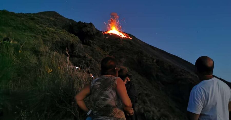 Stromboli: Sunset Trekking at Sciara del Fuoco - Breaks, the old cemetery stop, and the Strombolicchio effect