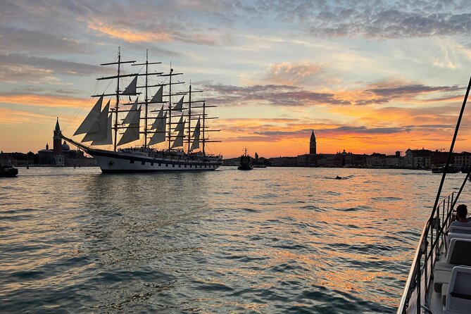 Sunset Jazz Catamaran Cruise with Aperitivo and Live Saxophone - Heading toward Lido di Venezia: wider water, less chaos