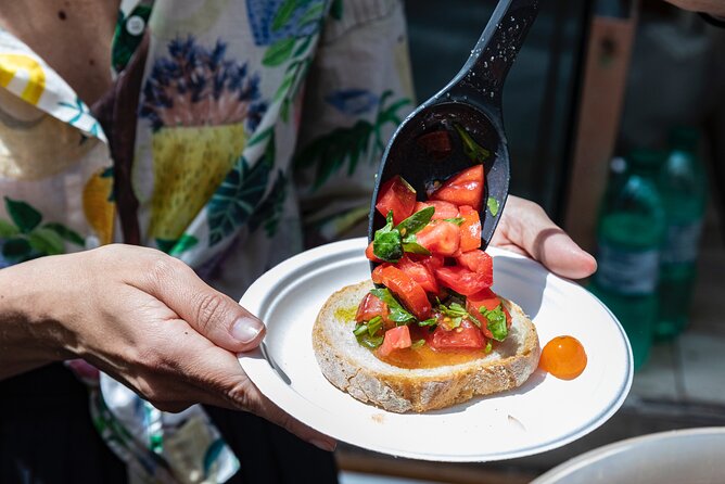 Taste of Testaccio: Special 15 Year Anniversary Edition - Testaccio Market: bruschetta you assemble yourself, plus buffalo mozzarella