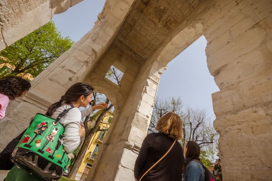 The Highlights of Verona Small Group Walking Tour - Piazza Bra and the Verona Arena: how the Roman amphitheater still runs the city