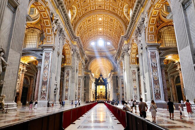 Tour of St Peter's Basilica with Dome Climb and Grottoes - Inside the basilica: what to look for, and why it feels like a machine