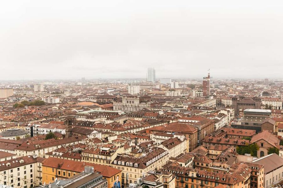 Turin: National Museum of Cinema & Mole Antonelliana Tour - The Mole Antonelliana panoramic lift, and the weather reality check