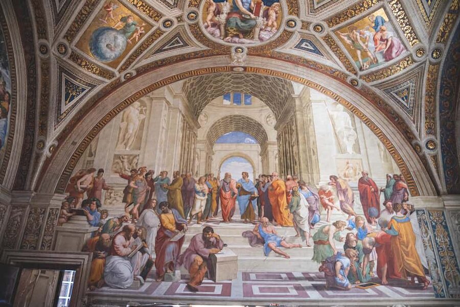 Vatican Museums and Sistine Chapel Tour with Basilica Access - Cortile del Belvedere and the star views from the Gallery of Maps