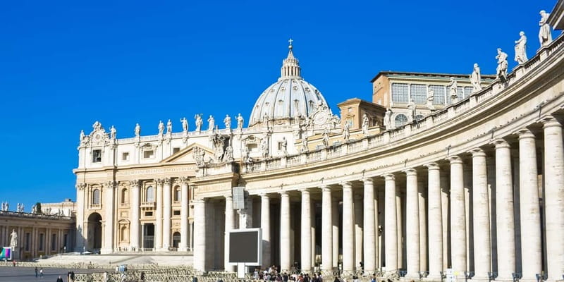 Vatican Museums, Sistine Chapel & St. Peter's Square Tour - St. Peter’s Square: Michelangelo cupola and Bernini’s double colonnade
