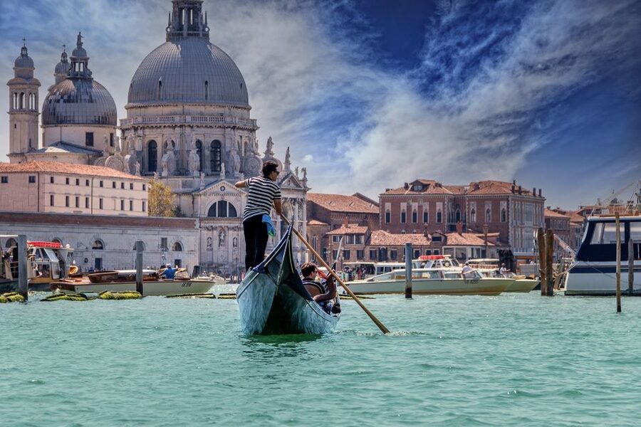 Venice: Grand Canal by Gondola with Live Commentary - Teatro La Fenice area and the route stops you actually get to see