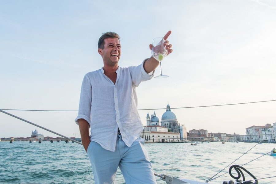 Venice: Lagoon Catamaran Cruise with Music and Drinks - The Route: San Marco, Giudecca Canal, Lido, Sant’Elena, and Biennale Views