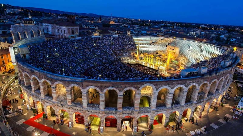 Verona: Arena di Verona Opera Ticket - Gate 7 ticket exchange at 5:40 PM, and what to expect