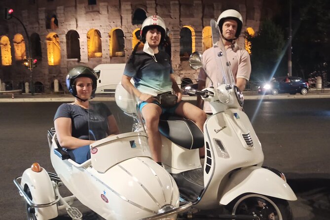 Vespa Sidecar Tour at Day/Night with Pickup - Terme di Caracalla and the “Rome beyond the postcard” effect
