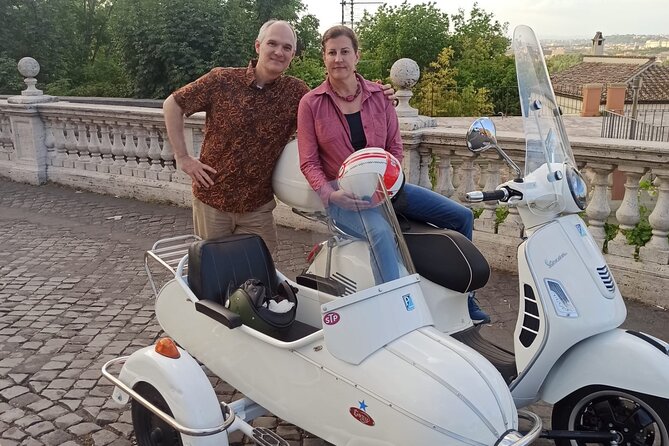 Vespa Sidecar Tour at Day/Night with Pickup - Giardino degli Aranci: a short walk break that feels like a reset