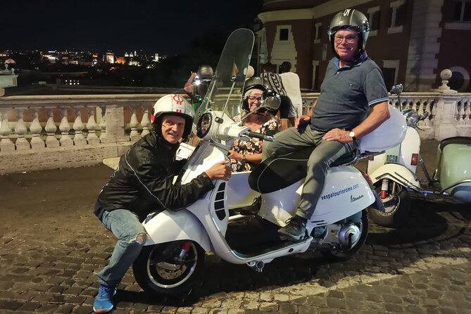 Vespa Sidecar Tour By Night with Pickup - Baths of Caracalla ruins: why this stop feels different