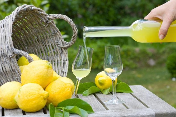 Walking Food Tour in Sorrento w/ Limoncello Factory Lemon Grove - The Vesuvius view break, and then the lemon grove photo moment